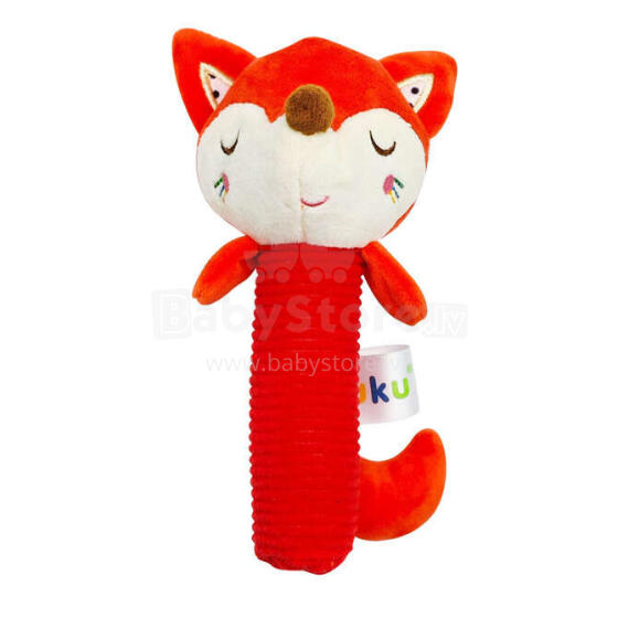 A0643 RATTLE SQUEAKER FOX PLUSH