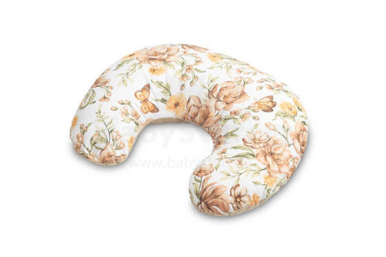 PILLOW FOR FEEDING VELVET SQUARE BEIGE
