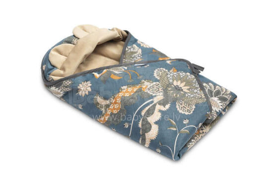 Velvet carry-cot swaddle blanket – MOROCCO BEIGE