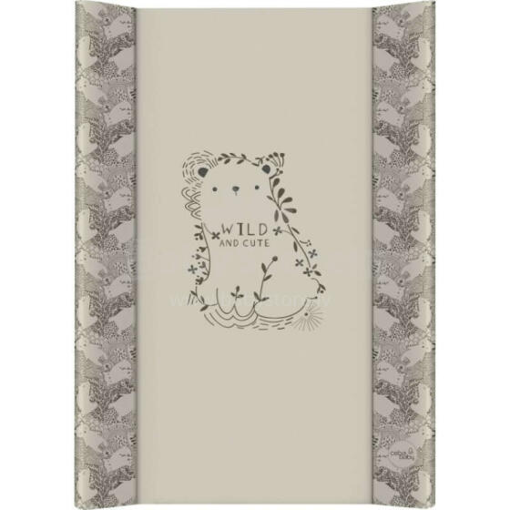 Ceba Baby Strong Art.168284 Basic Wild Матрац для пеленания с твердым основанием + крепление для кроватки (70x50cm)