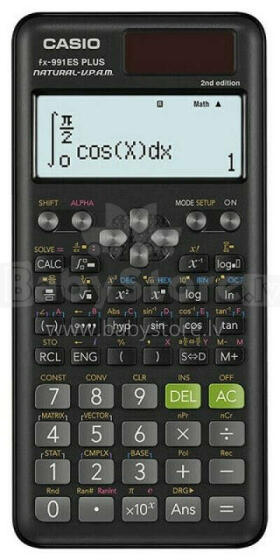CASIO FX 991ES PLUS 2 ZINĀTNISKS KALULĀTORS MELNS, 12 CIPARU DISPLEJS