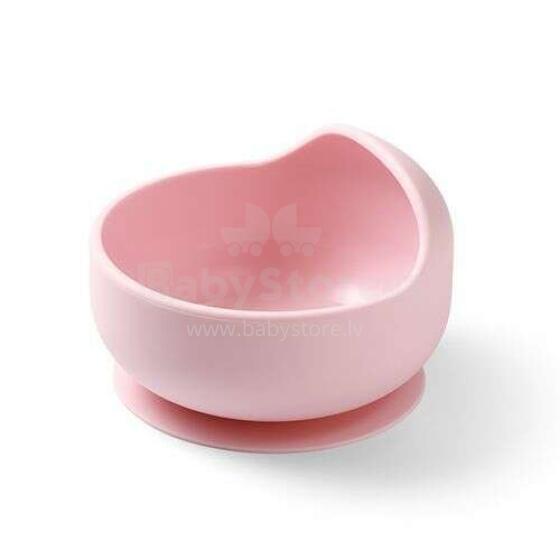 1481/02 SILICONE BOWL WITH SUCTION CUP, PINK