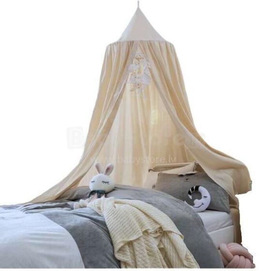 Ikonka Art.KX6104_3 Canopy curtain tipi tent hanging beige