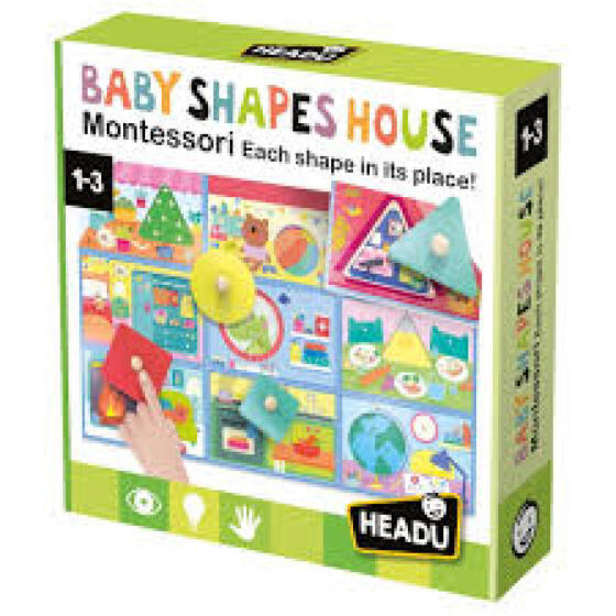 Headu Montessori Art.168529 Мой первый домик с фигурами