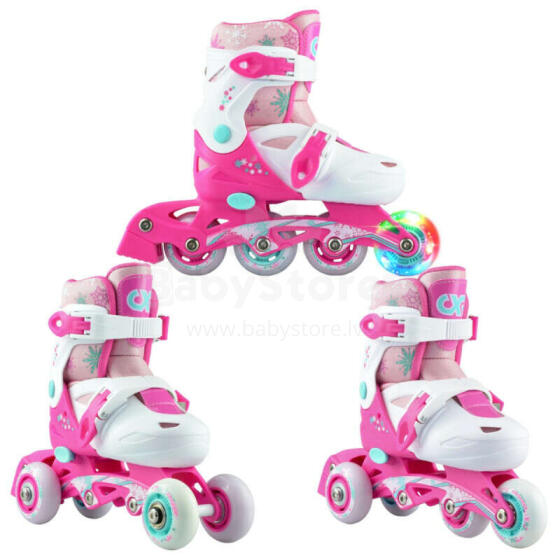 Skrituļslidas 3in1 Croxer Missy LED, 27-30