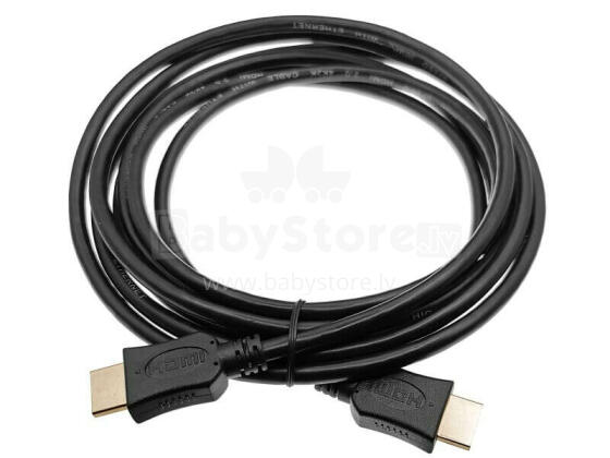Alantec AV-AHDMI-1.5 HDMI kabelis 1,5 m v2.0 High Speed ar Ethernet — apzeltīti savienotāji