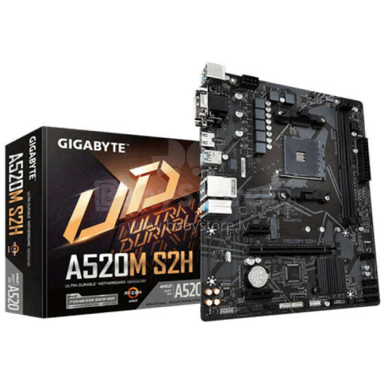 Материнская плата Gigabyte A520M S2H Socket AM4 micro ATX