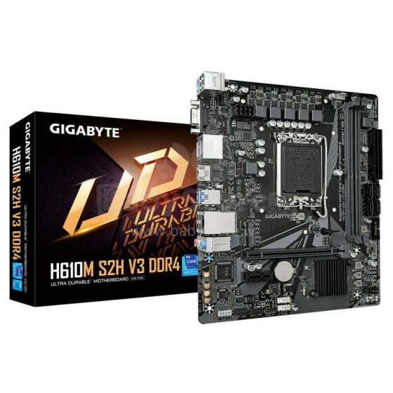 Материнская плата H610M S2H V3 DDR4 s1700 2DDR4 DP/HDMI M.2 mATX