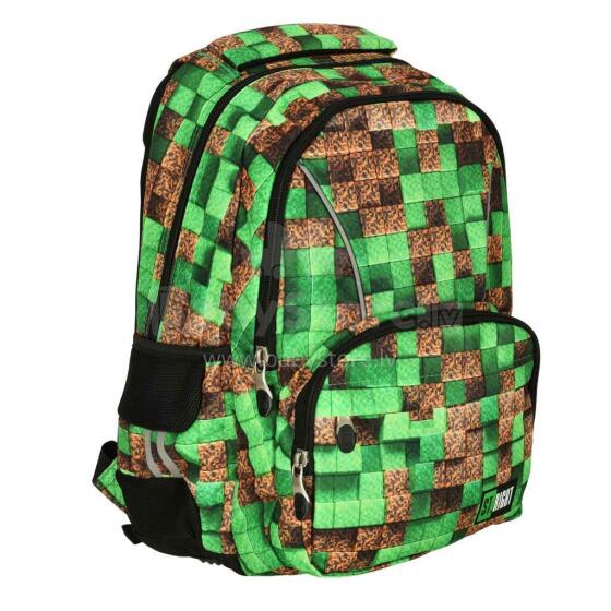Ikonka Art.KX3760_2 Stright Pixel Cubes skolas mugursoma