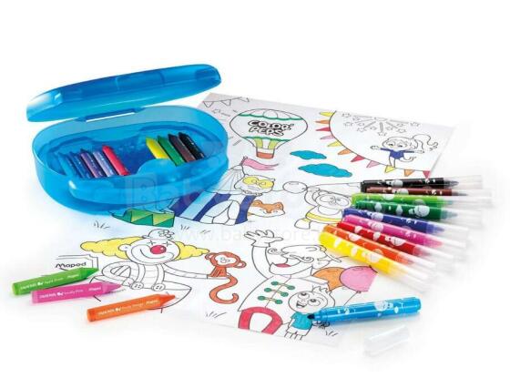 Ikonka Art.KX3566 Case with crayons Colorpeps Jumbo art set