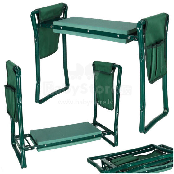 Ikonka Art.KX3569 Dārza kneeleris saliekamais taburete 3in1