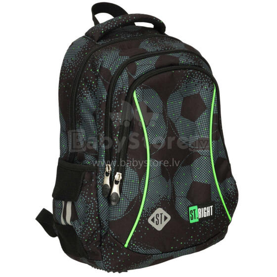 Ikonka Art.KX3759 3 nodalījumu skolas mugursoma 15 collu Futbols