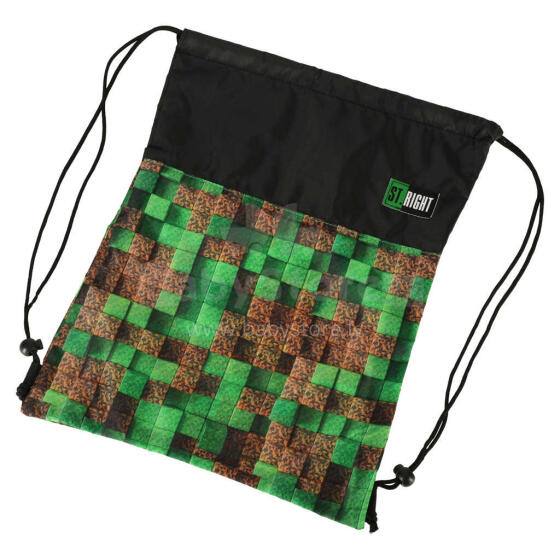 Ikonka Art.KX3760_1 Pixel Cubes children's shoe bag
