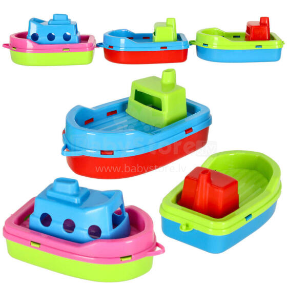 Ikonka Art.KX3797 Colourful bathtub boats