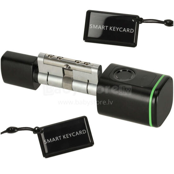 Ikonka Art.KX3851 Door lock fingerprint cylinder black