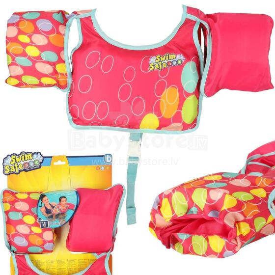 Ikonka Art.KX4014 AQUASTAR Rozā peldveste ar piedurknēm