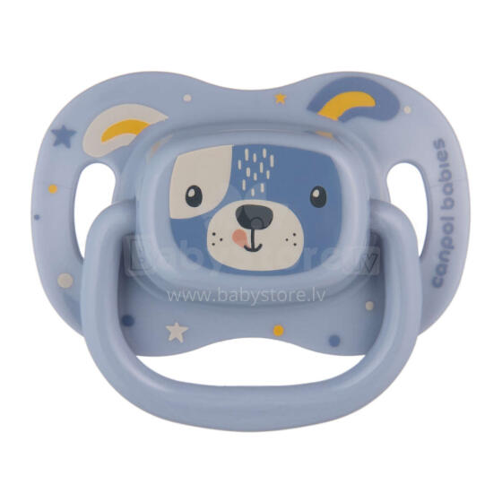 CANPOL BABIES silikona māneklītis CUTE ANIMALS, 6-18 mėn., 34/925_blu
