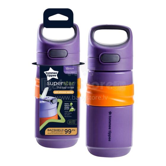 TOMMEE TIPPEE sporta pudele FLIPTOP 18 m.+, Purple, 447865