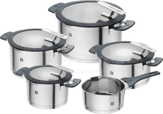 ZWILLING SIMPLIFY 66870-005-0 Набор кастрюль Нержавеющая сталь 5 шт. Серебристый Черный