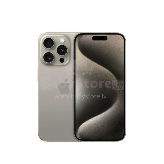 Apple iPhone 15 Pro, 15,5 cm (6,1 collas), divas SIM kartes, iOS 17, 5G, USB Type-C, 128 GB, titāna
