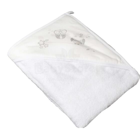Tega Baby Towel Owl Art.SO-007 Bērnu kokvilnas dvielis ar kapuci 80*80 cm