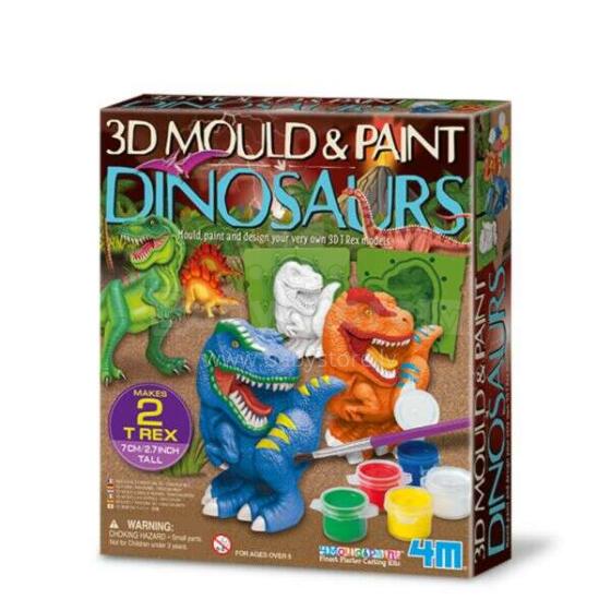 4M 3D veidnes un krāsas Dinozauri