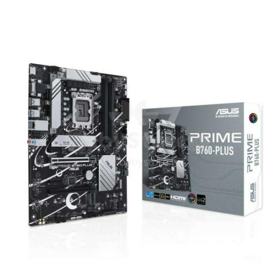 Mainboard ASUS Intel B760 Express LGA1700 ATX Memory DDR5 Memory slots 4 2xPCI-Express 3.0 1x 1xPCI-Express 4.0 16x 1xPCI-Express 5.0 16x 3xM.2 1x15pin D-sub 1xHDMI 1xDisplayPort 2xUSB 2.0 3x