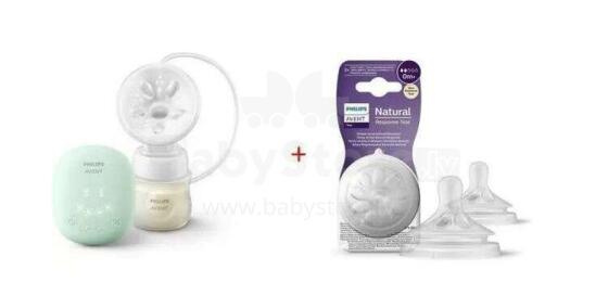 SCF323/11 ELECTRIC BREAST PRAMPATOR + SCY962/02 pacifier for free