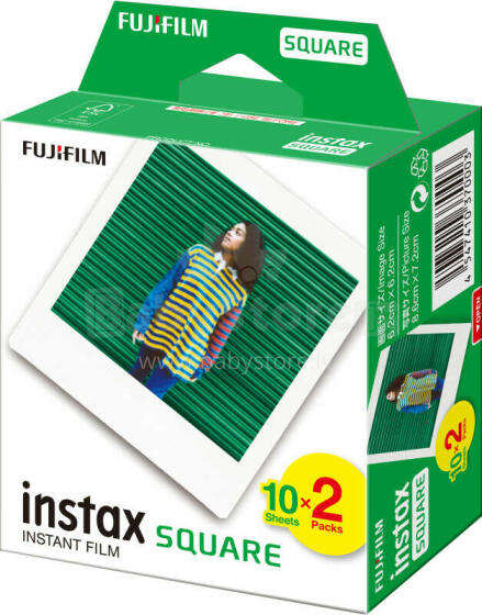 FILM INSTANT COLOR INSTAX/SQUARE GLOSSY 2X10PK FUJIFILM