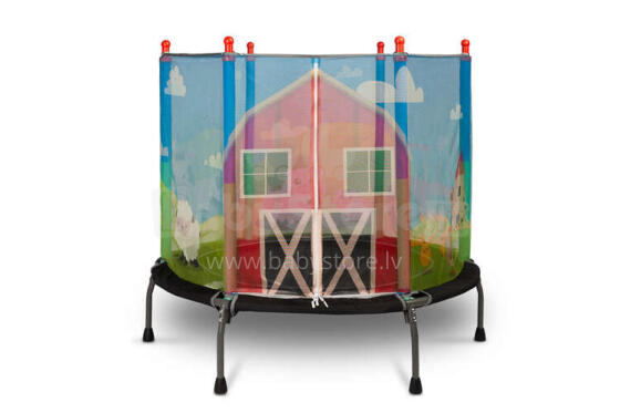 Toyz Children Trampoline Art.169643 Farm Saliekams batūts ar aizsārgtīklu