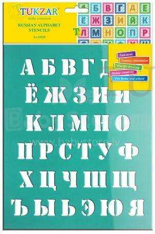 Tukzar Art.TZ-15525  Russian alphabet stencil, soft plastic