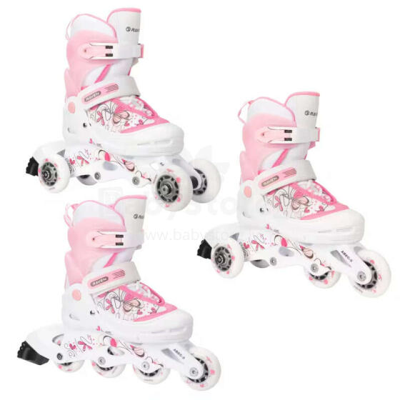 Skrituļslidas 3in1 Raven Laguna White/Pink, 30-33