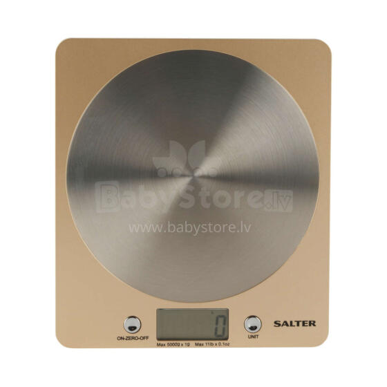 Salter 1036 OLCFEU16 Olympic Disc Electronic Digital Kitchen Scales Gold