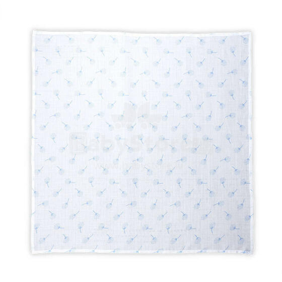Lorelli Swaddle Muslin  Art.10340092306 Aquatic Floral  Высококачественная муслиновая пелёнка из бамбука, 1 шт. (80x80 см)