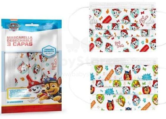 Bērnu maskas sejai PAW PATROL 3gb