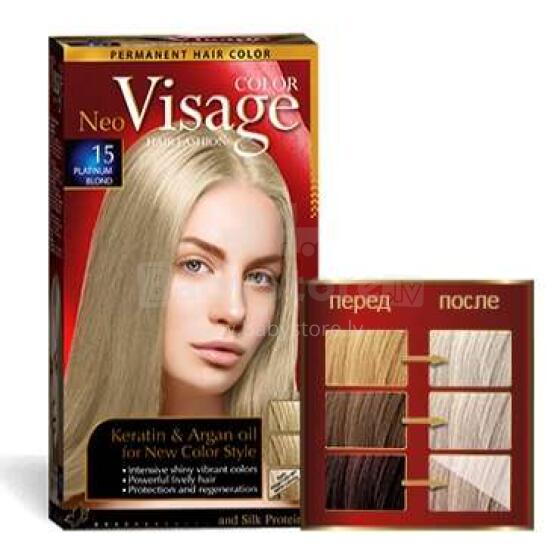Matu krāsa Visage 15 Platinium Blond