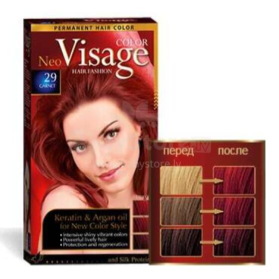 Matu krāsa Visage 29 Garnet