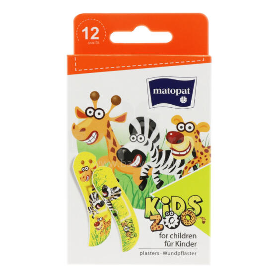 Matopat Kids Zoo Art.338279 Пластырь для детей , 12шт.