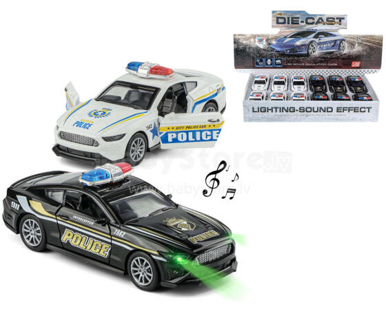 AUTO METAL POLICE LIGHT AND SOUND