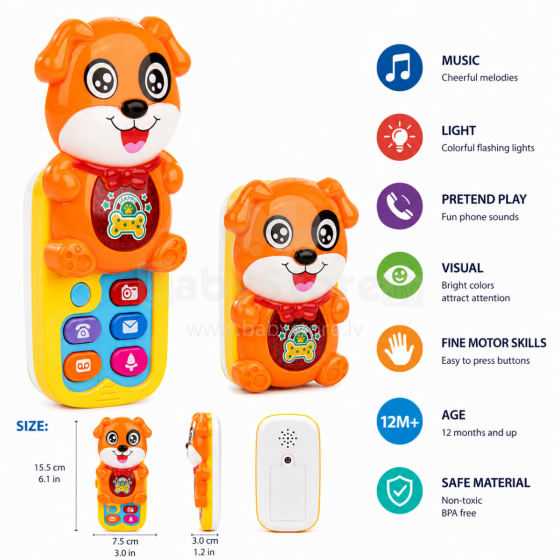 I-Toys Musical Telephone Art.173142 Muzikāls rotaļu telefons