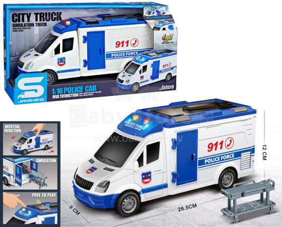 AUTO AMBULANS POLICJA ŚWIATŁO I DŹWIĘK