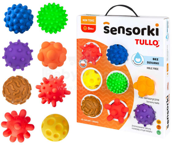 PIŁECZKI SENSORYCZNE 8 SZTUK