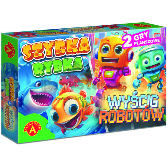 GRA SZYBKA RYBKA + WYŚCIGI ROBOTÓW