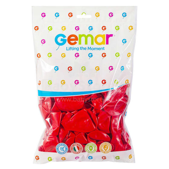 BALON PASTEL 10  CZERWONY/0512/