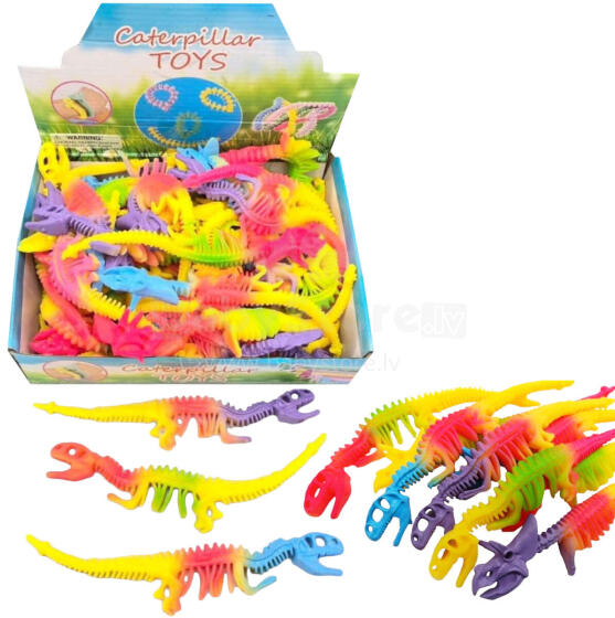 GUMOWY SZKIELET DINOZAURA TĘCZOWY