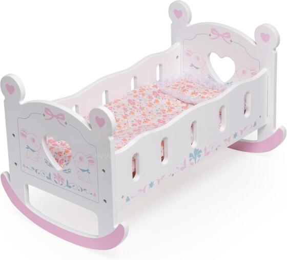 ROBUD koka leļļu gultiņa lellēm līdz 45 cm