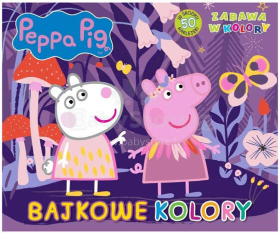 KSIĄŻECZKA ŚWINKA PEPPA BAJKOWE KOLORY