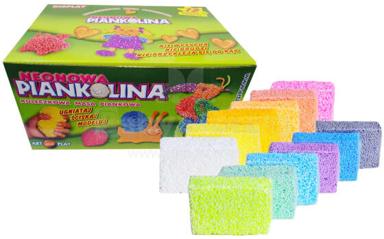PIANKOLINA NEONOWA 12 KOLORÓW