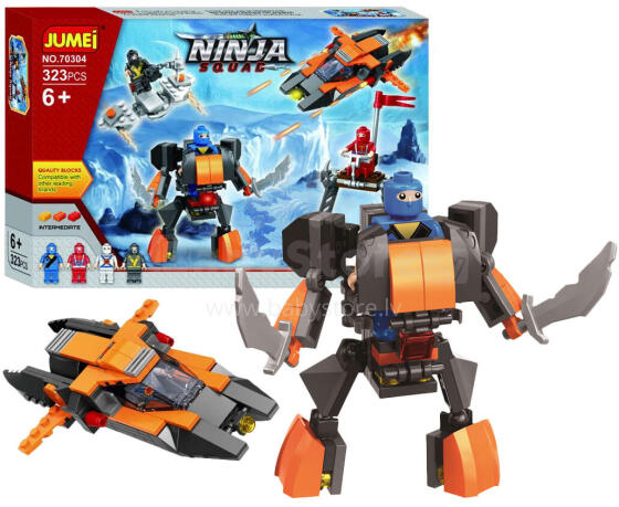 KLOCKI NINJA 70304 - 323 ELEMENTY