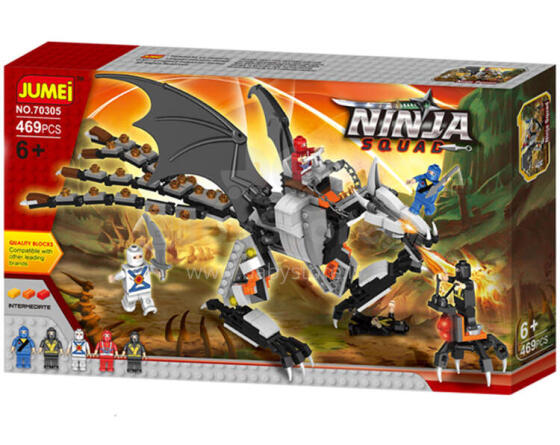 KLOCKI NINJA 70305 - 466 ELEMENTÓW